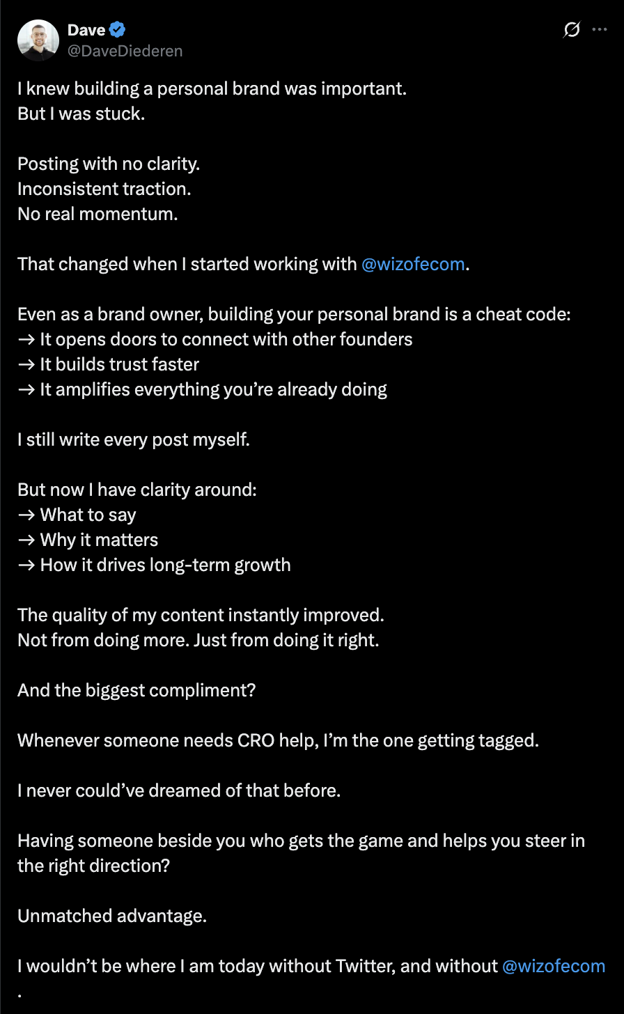 Dave Diederen — clarity + tagged for CRO help