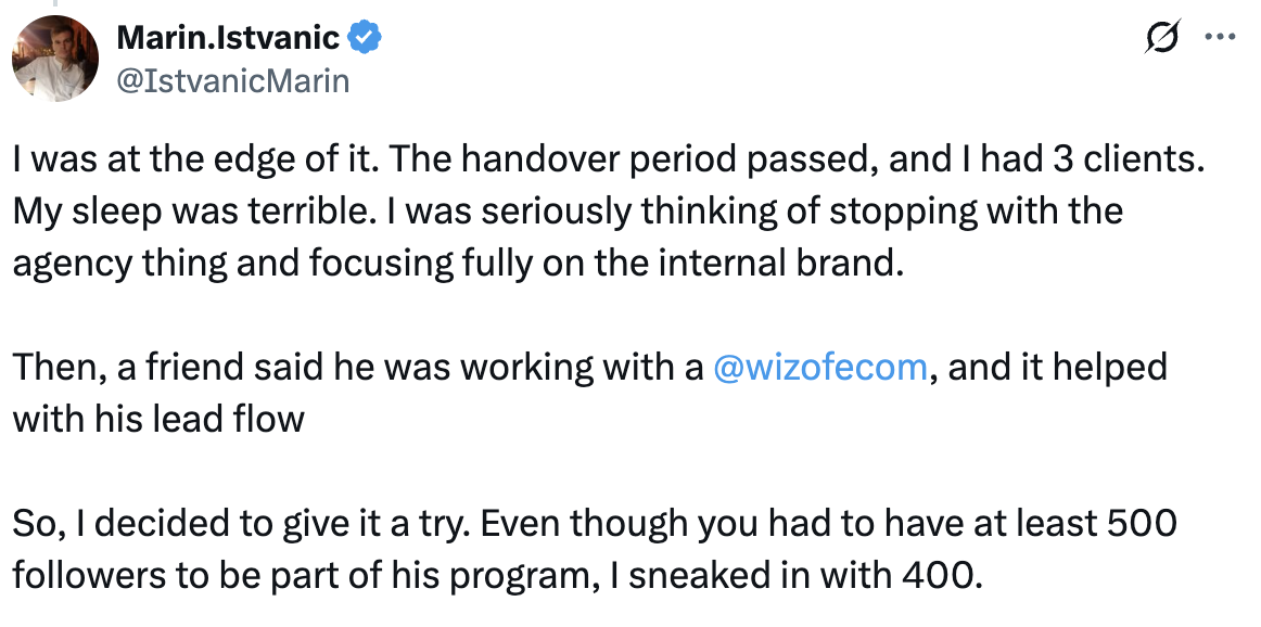Marin Istvanic — friend recommended @wizofecom